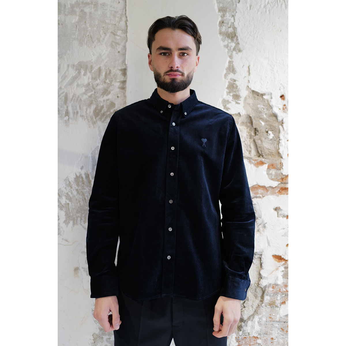 Chemise Oxford - Bleu Marine - AMI PARIS