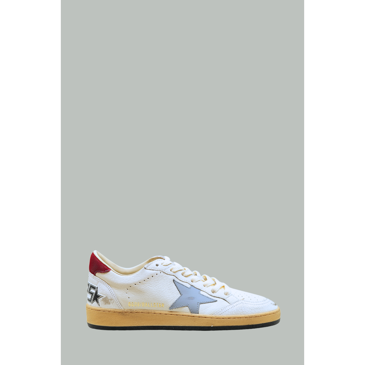 Baskets Ball Star Homme Blanc / Bleu Argent  / Rouge - GOLDEN GOOSE