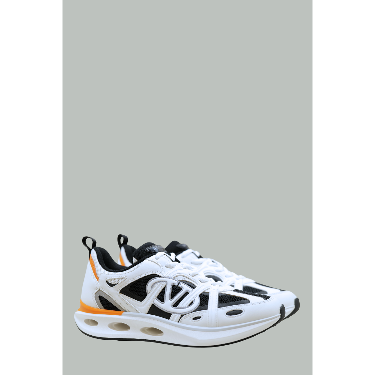 Baskets Easy Jog - Noir / Blanc / Orange- VALENTINO