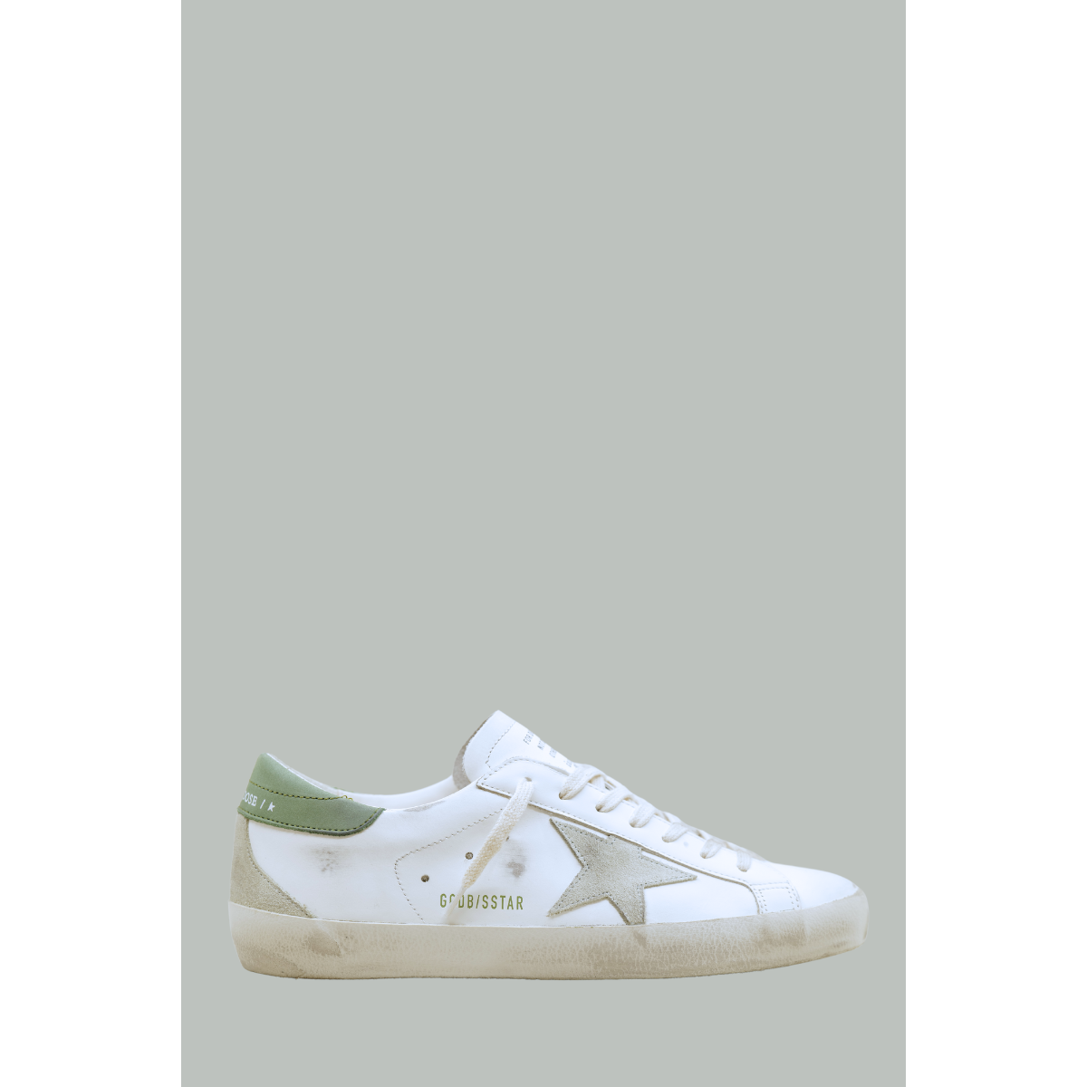 Bakets Super-Star Homme - Blanc / Vert - GOLDEN GOOSE