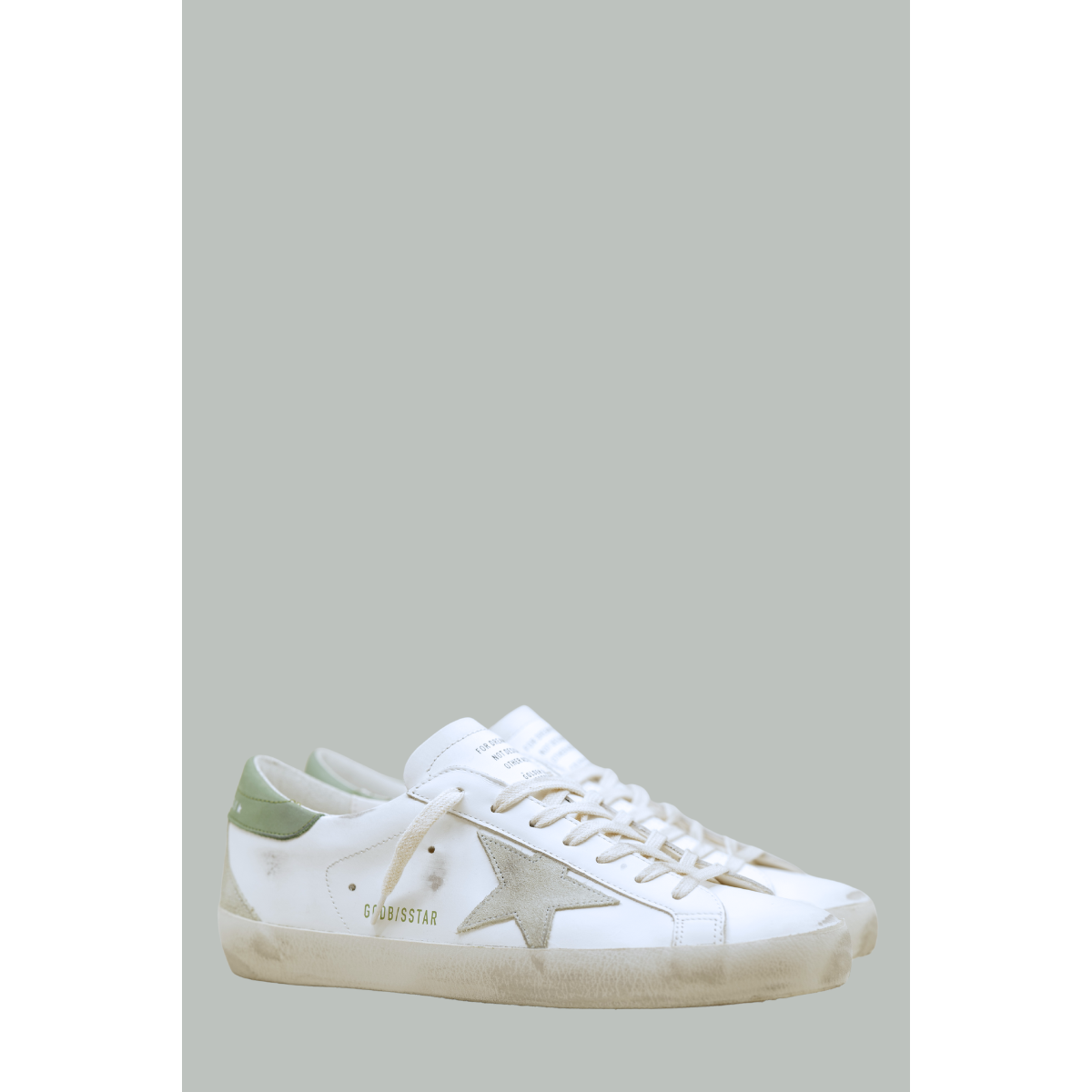 Bakets Super-Star Homme - Blanc / Vert - GOLDEN GOOSE