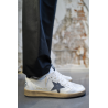 Baskets Ball Star Homme - Blanc / Bleu Gris - GOLDEN GOOSE