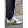 Baskets Ball Star Homme - Blanc / Vert / Argent / Bordeaux - GOLDEN GOOSE