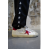 Baskets Super-Star Femme - Blanc / Rouge Brillant - GOLDEN GOOSE