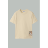 T-Shirt en Coton avec étiquette Check - Beige - BURBERRY