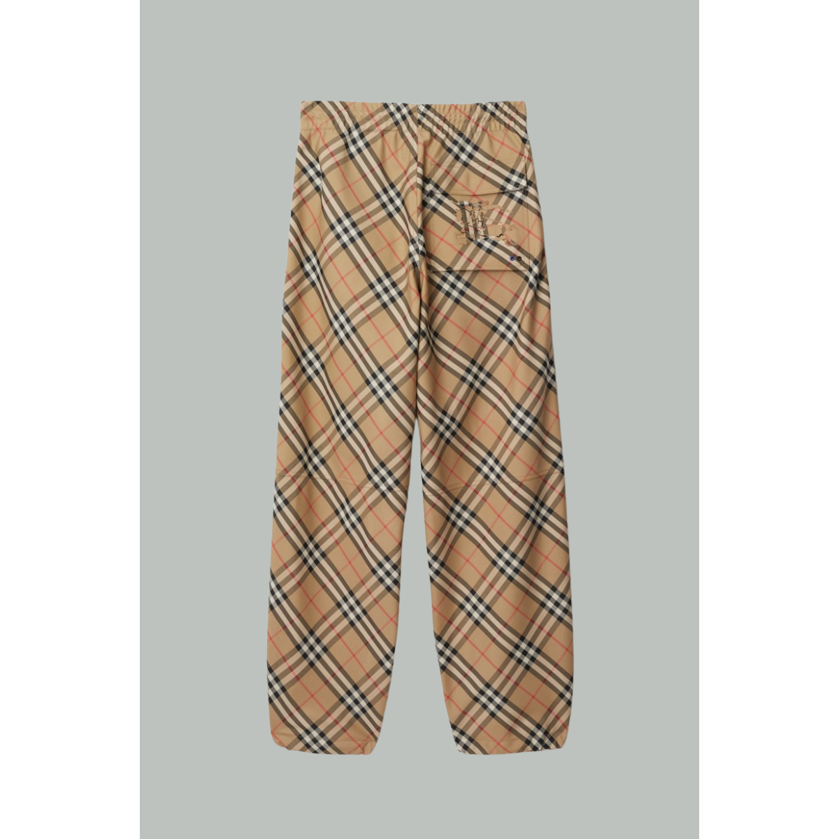 Pantalon en Sergé Check - Sable - BURBERRY