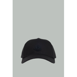 Casquette en gabardine de coton - Noir - MONCLER