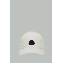 Casquette en gabardine de coton - Blanc - MONCLER