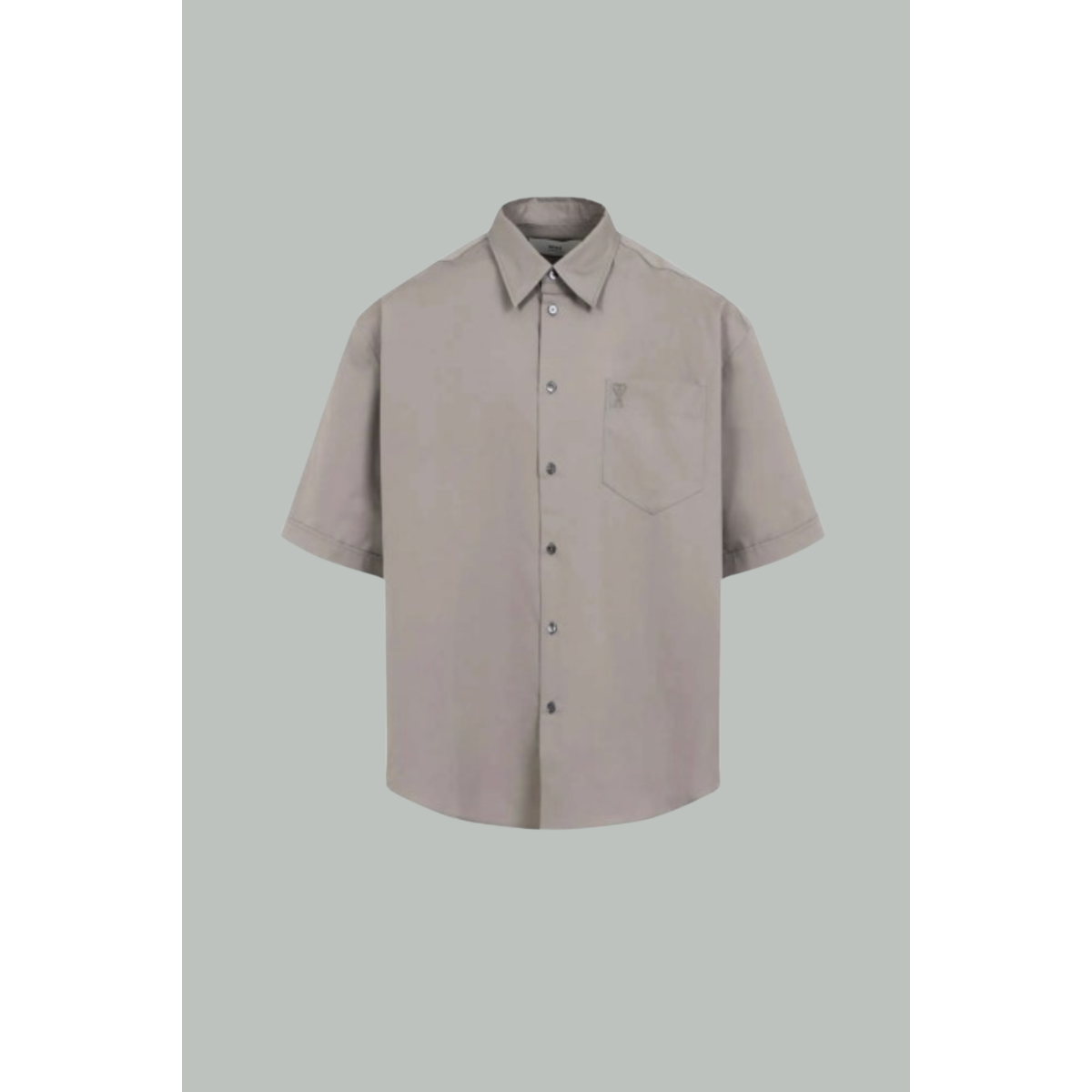 Chemise boxy à manches courtes - Taupe - AMI PARIS