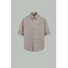 Chemise boxy à manches courtes - Taupe - AMI PARIS