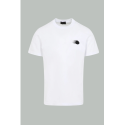T-shirt  avec logo patch texturé - Blanc - MONCLER