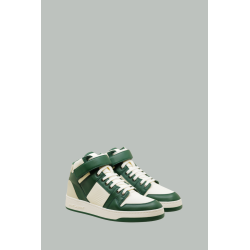 Baskets Montantes en Nylon Lax Homme - Crème / Vert - SAINT LAURENT