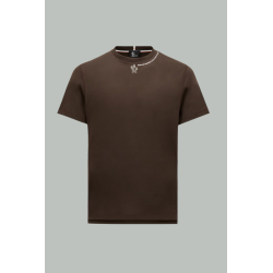 T-shirt en coton à logo - Marron - MONCLER