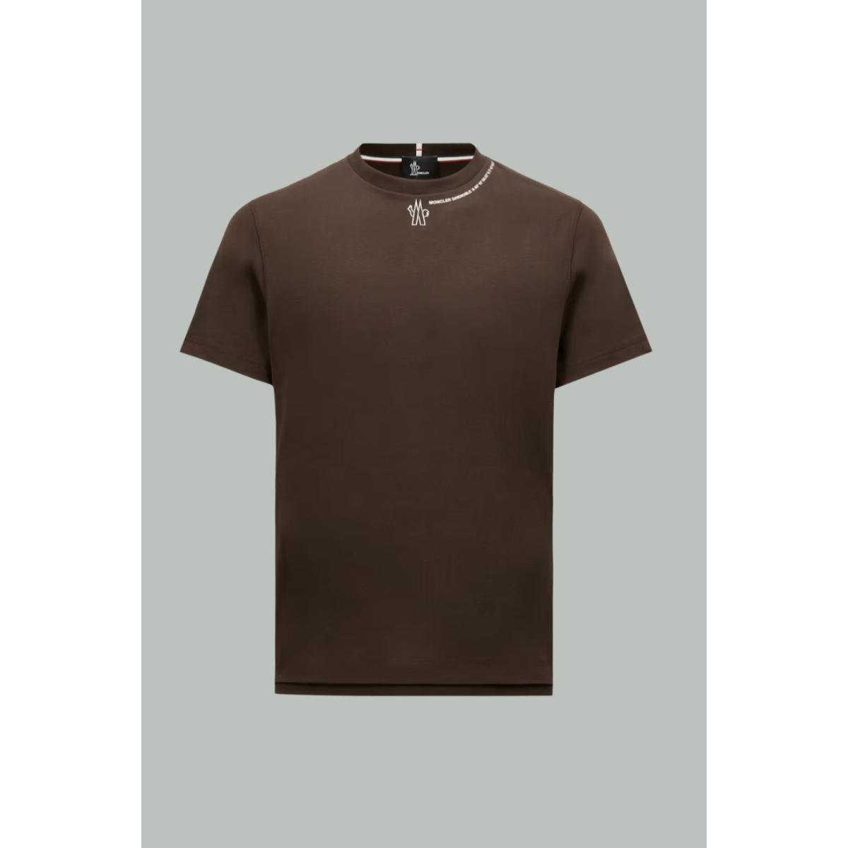 T-shirt en coton à logo - Marron - MONCLER