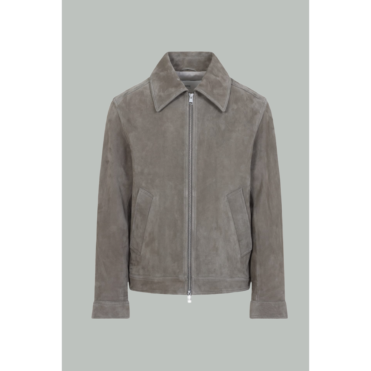 Veste en cuir - Beige - AMI PARIS
