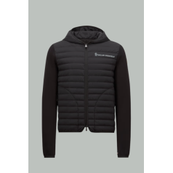 Sweat zippé en coton matélassé - Noir - MONCLER