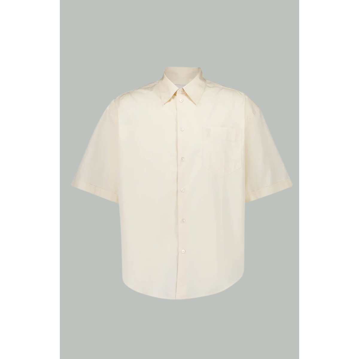 Chemise Boxy à manches courtes - CRÈME - AMI PARIS