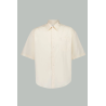 Chemise Boxy à manches courtes - CRÈME - AMI PARIS