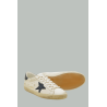 Baskets Super-Star Homme  - Blanc / Navy - GOLDEN GOOSE