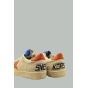 Baskets Ball Star Homme - Suede/Orange - GOLDEN GOOSE