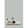 Baskets Ball Star avec cristaux Swarovski Femme - Blanc / Noir - GOLDEN GOOSE