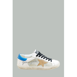 Baskets Super-Star Homme - Blanc / Beige / Bleu - GOLDEN GOOSE