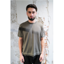 T-shirt en soie et coton - Kaki - MONCLER