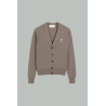 Cardigan Ami de cœur écru - Cendre - AMI PARIS