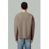 Taupe cardigan with Ami of heart in wool – Ash – AMI PARIS