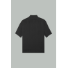 Cassandre shirt in matte and gloss silk - Black - SAINT LAURENT