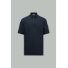 Polo en lin - Bleu foncé - MONCLER