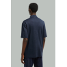 Polo en lin - Bleu foncé - MONCLER