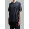 T-shirt en maille de soi et coton - Bleu Marine - MONCLER