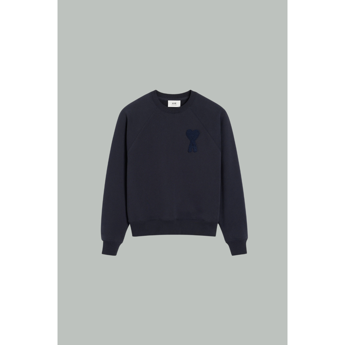 Sweatshirt patch Ami de cœur - Bleu marine - AMI PARIS