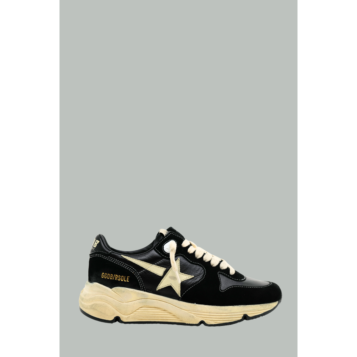 Baskets Running Sole Femme - Noir - GOLDEN GOOSE