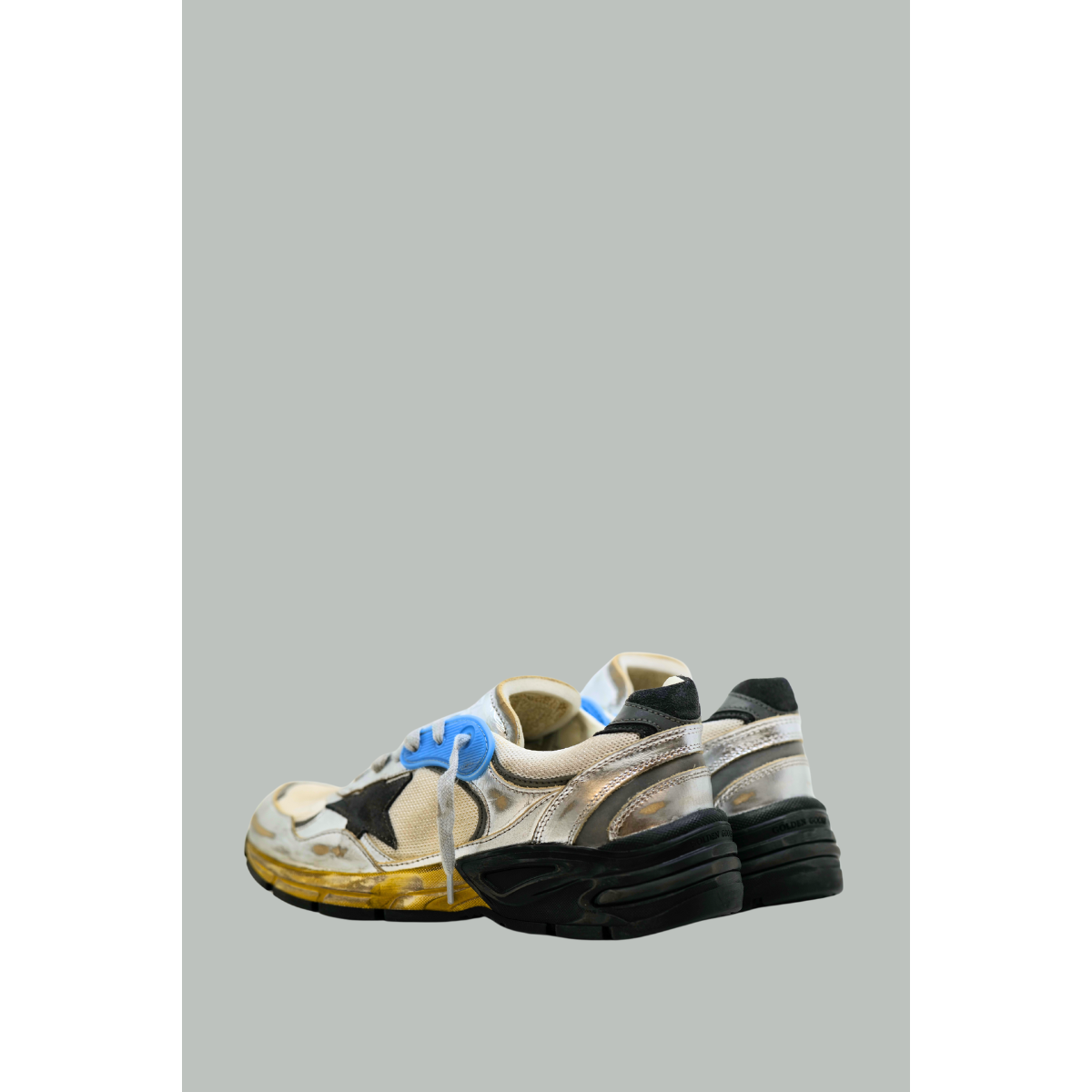 Baskets Dad-Star homme - Blanc/Bleu/Argent - GOLDEN GOOSE