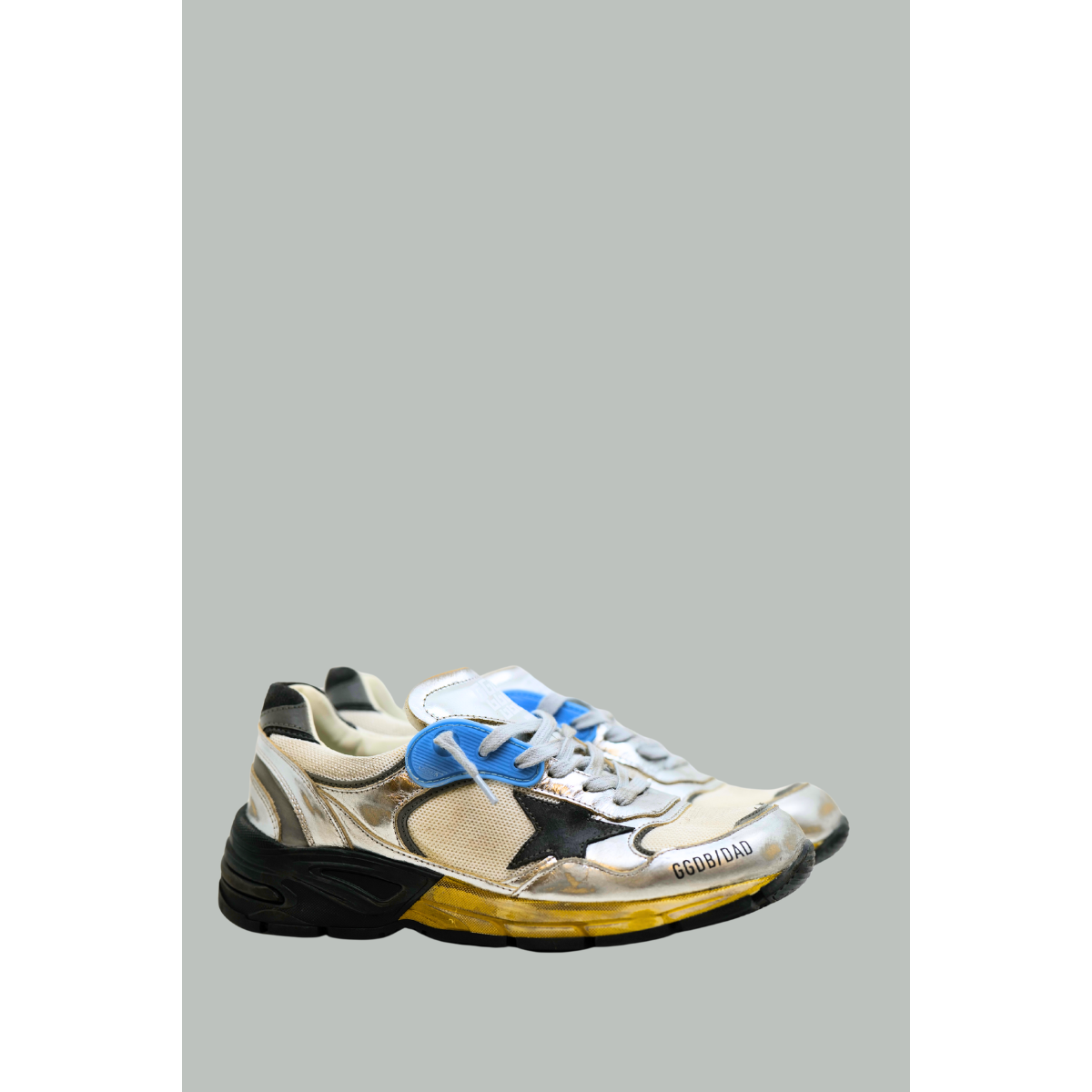 Baskets Dad-Star homme - Blanc/Bleu/Argent - GOLDEN GOOSE