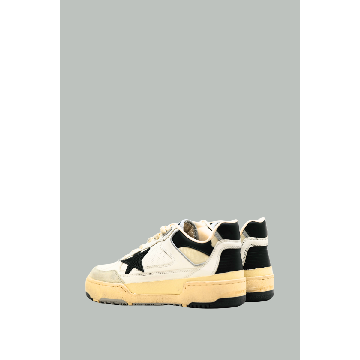 Baskets Forty2 Homme - Blanc/Noir - GOLDEN GOOSE