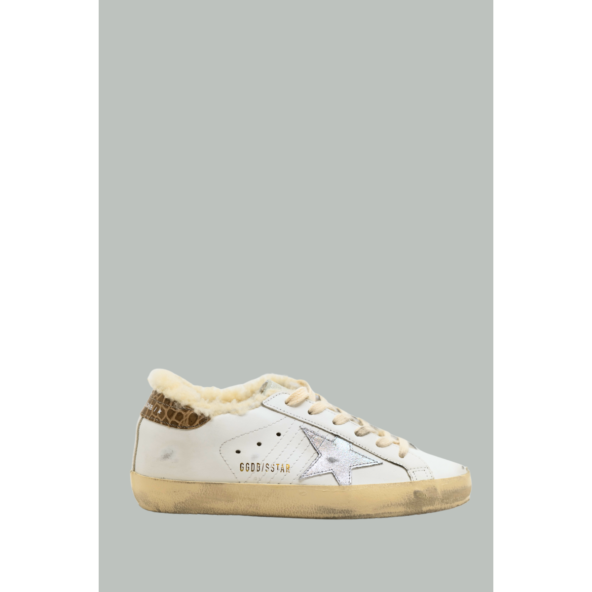 Baskets Super-Star Femme - Blanc/Glace/Argent/Tob - GOLDEN GOOSE