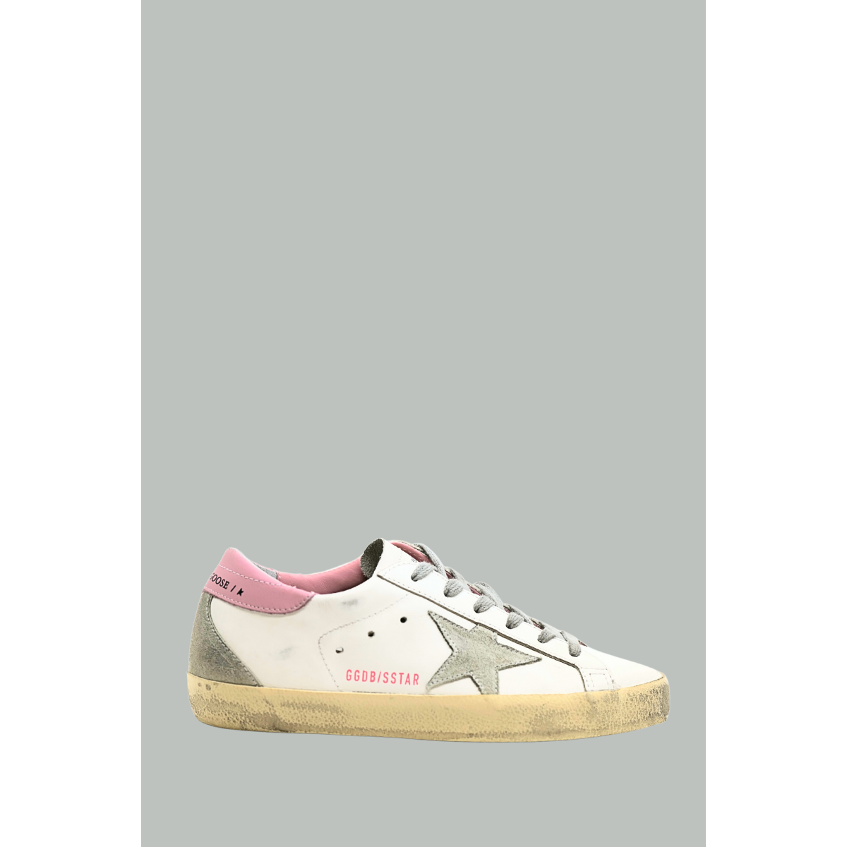 Baskets Super-Star Femme - Blanc/ Glace/ Rose clair - GOLDEN GOOSE