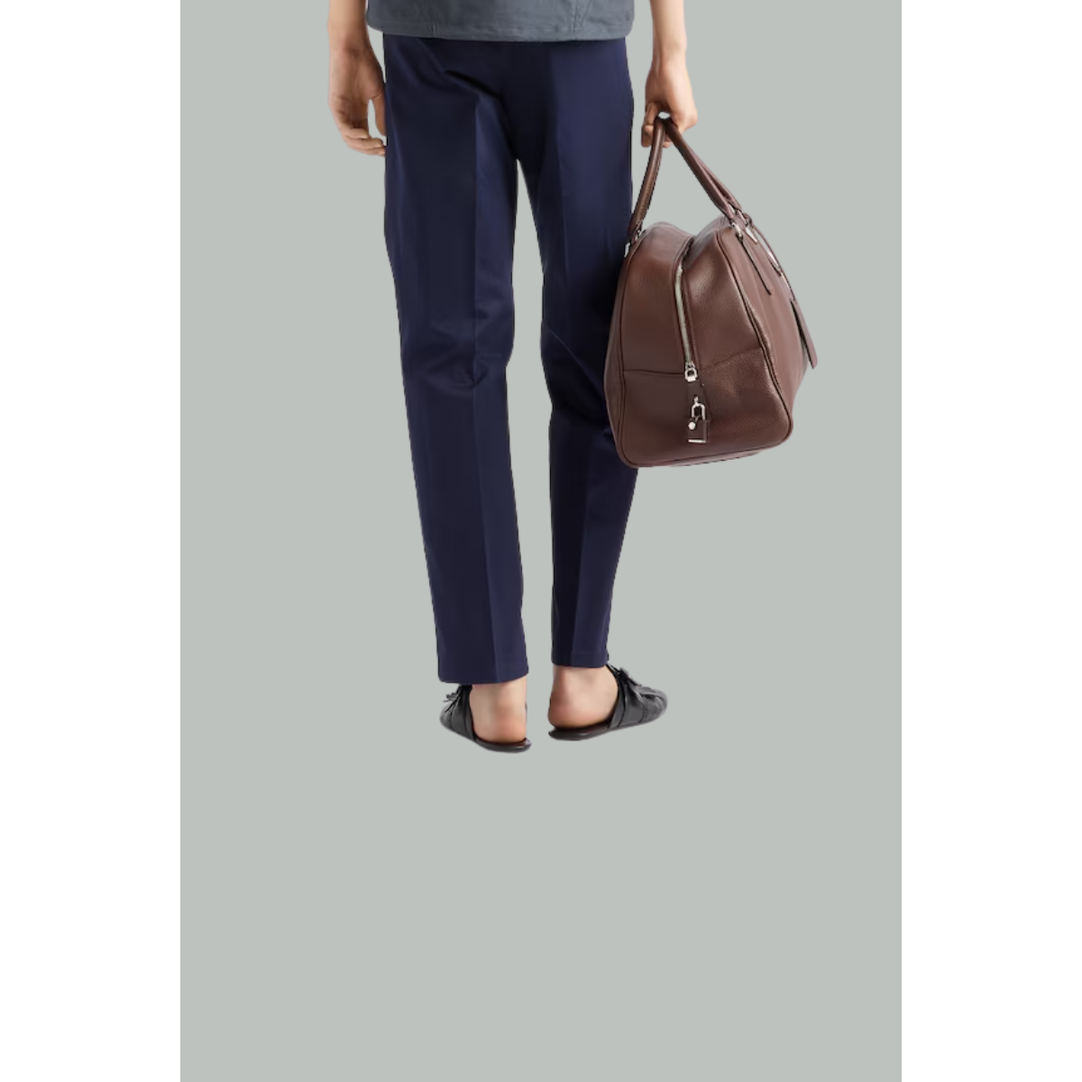 Chino en coton - Marine - PRADA