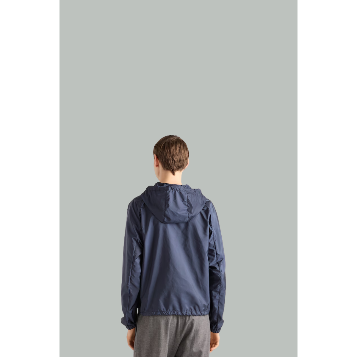 Blouson en Re-Nylon - Bleu - PRADA