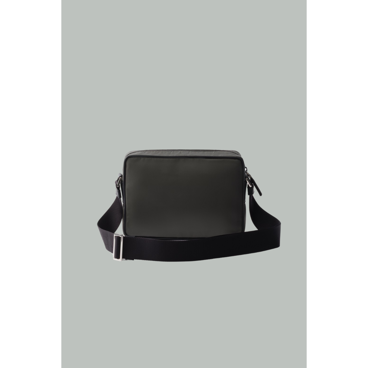 Sac épaule en nylon et cuir Saffiano - Noir - PRADA