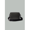 Sac épaule en nylon et cuir Saffiano - Noir - PRADA