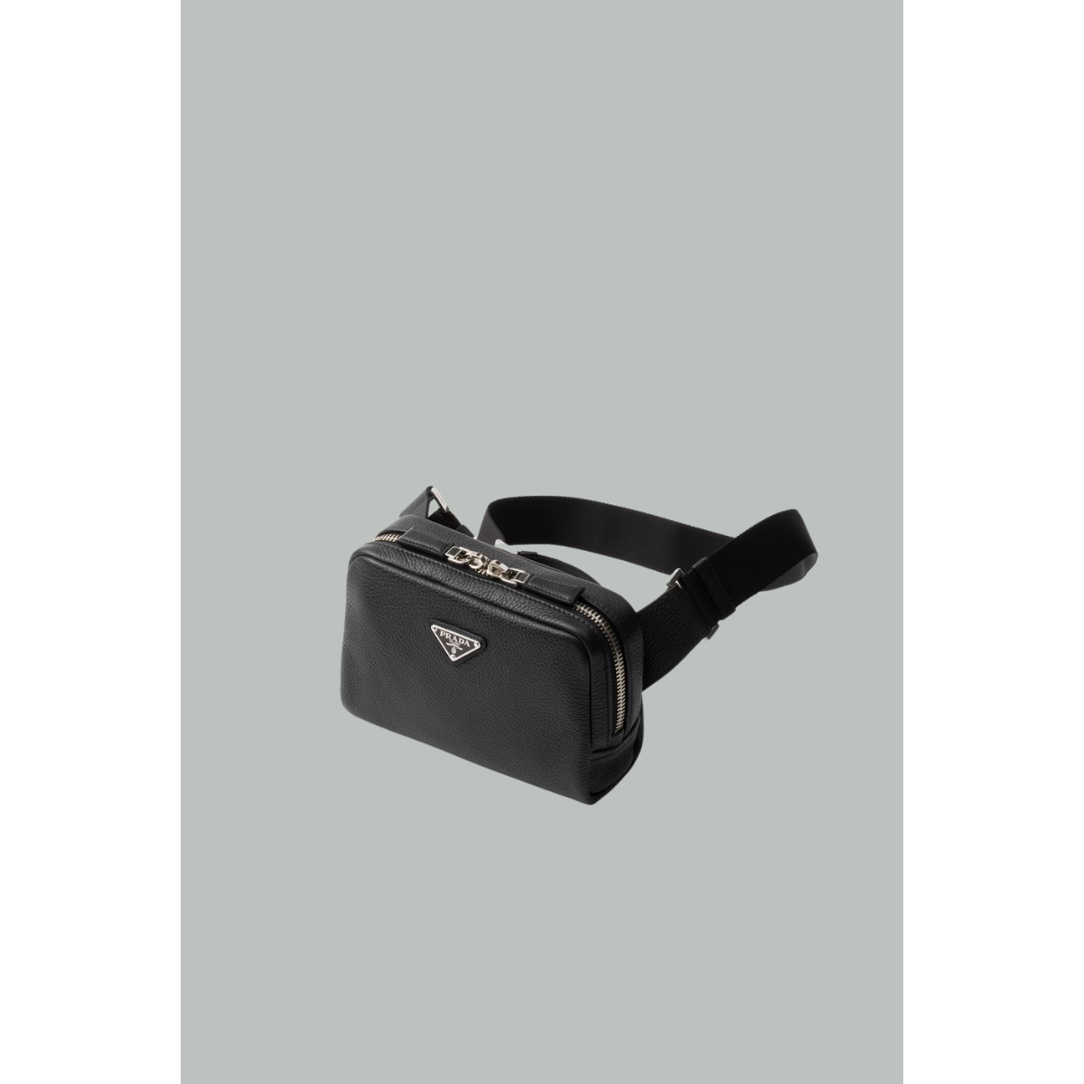 Sac à bandoulière en cuir - Noir - PRADA