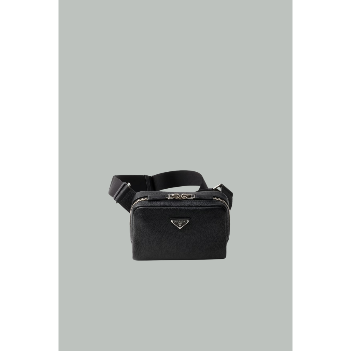Sac à bandoulière en cuir - Noir - PRADA