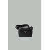 Sac à bandoulière en cuir - Noir - PRADA