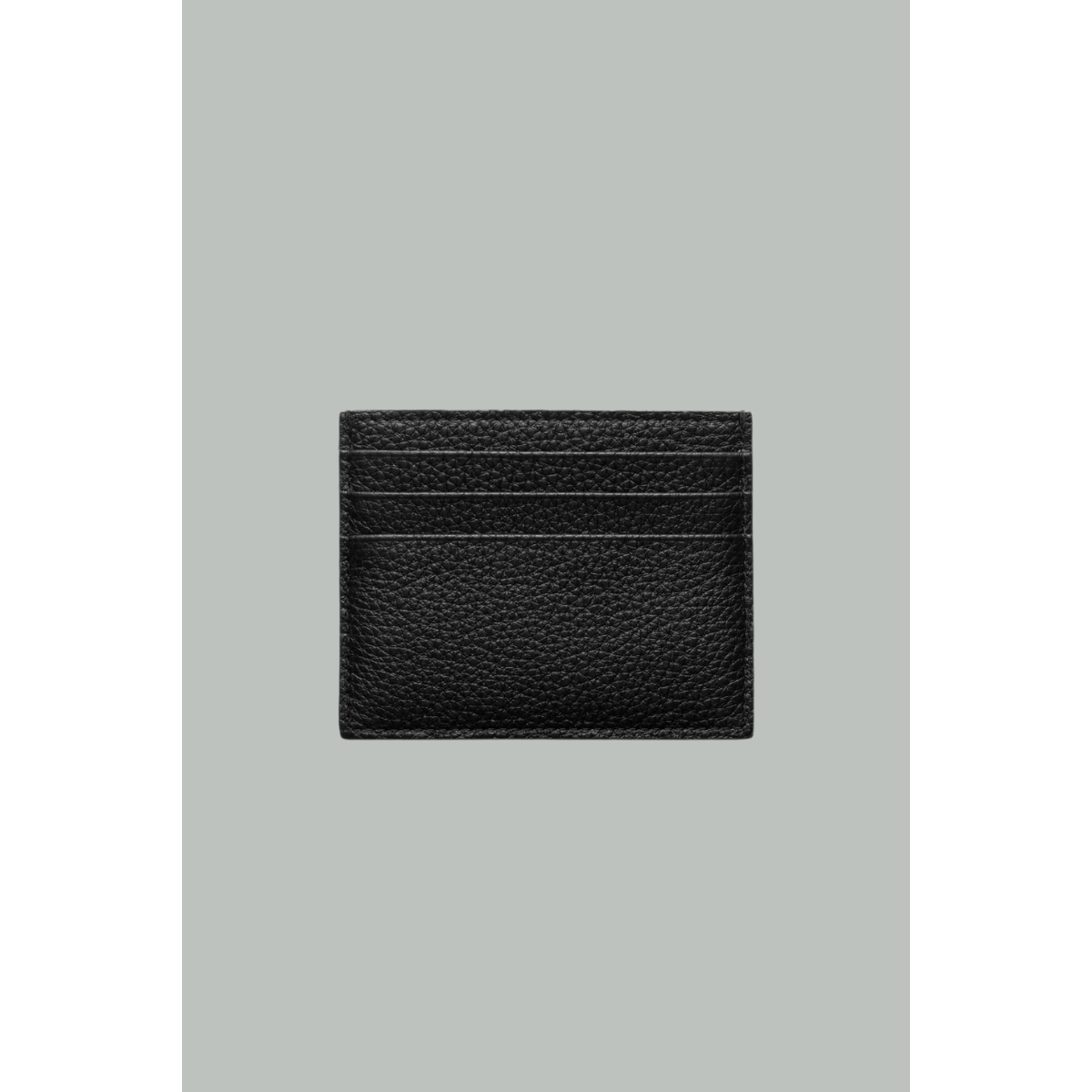 Card Holder in Grained Leather - Black - PRADA