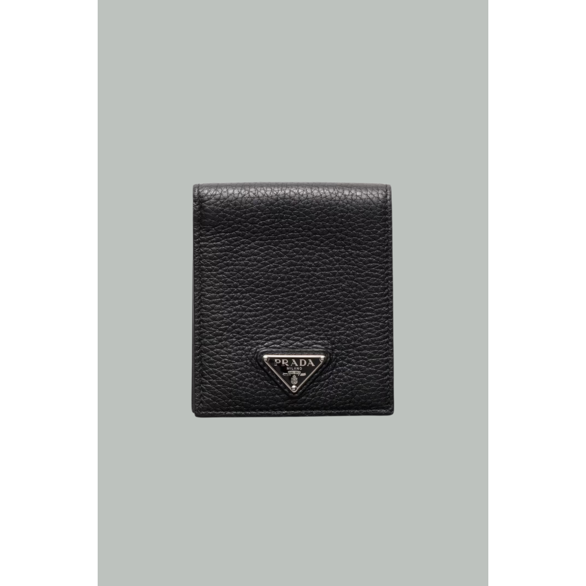 Portefeuille en Cuir grainé - Noir - PRADA