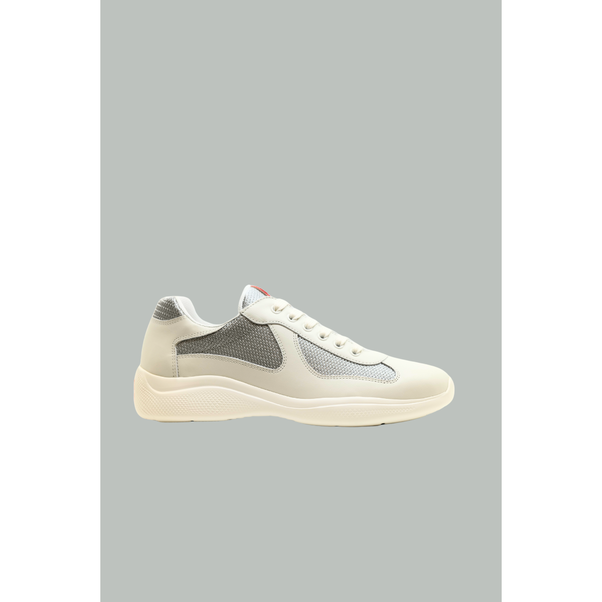 Sneakers Prada America’s Cup - Blanc/Argent - PRADA